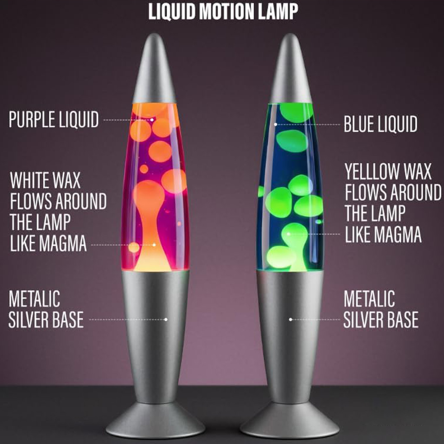 Lava Lamp Desktop - Lámpara decorativa de medusa, base de