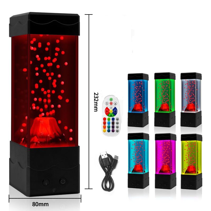 Lava Lamp Desktop - Luz LED de volcán de Lava