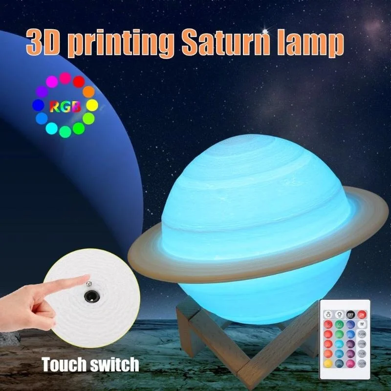 Colour Changing Bulb - Luz LED nocturna con estampado 3D,
