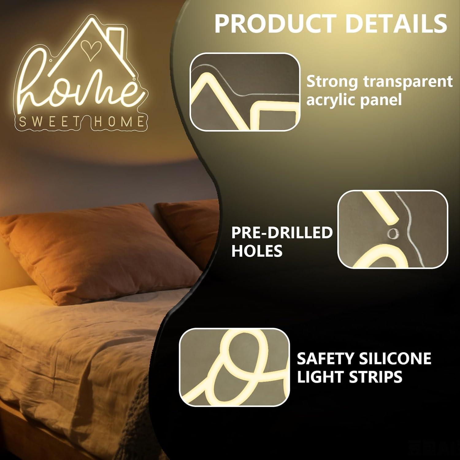 Letrero Luminoso LED USB Regul - Lighting Decor Home reseña y precio