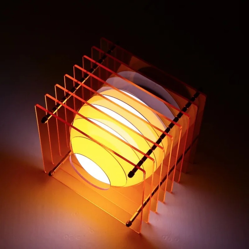 Lámpara de acrílico DIY de mil - Lighting Decor Home reseña y precio