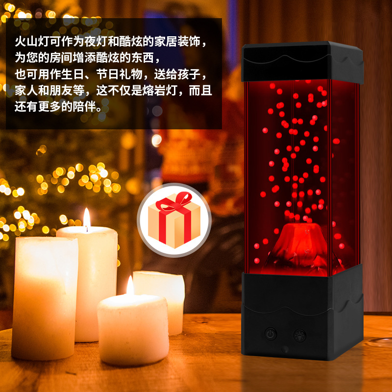 Luz LED de volcán de Lava para - Lava Lamp Desktop reseña y precio