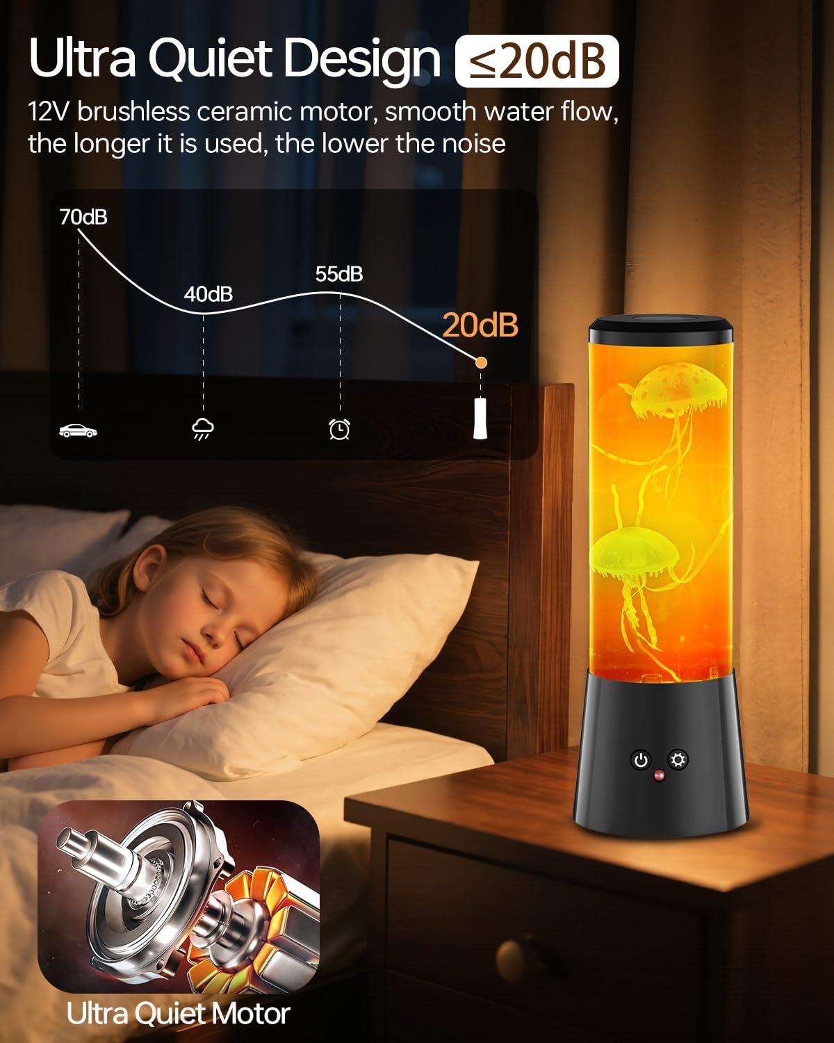 Lámpara de Lava con Forma de M - Lava Lamp Desktop reseña y precio