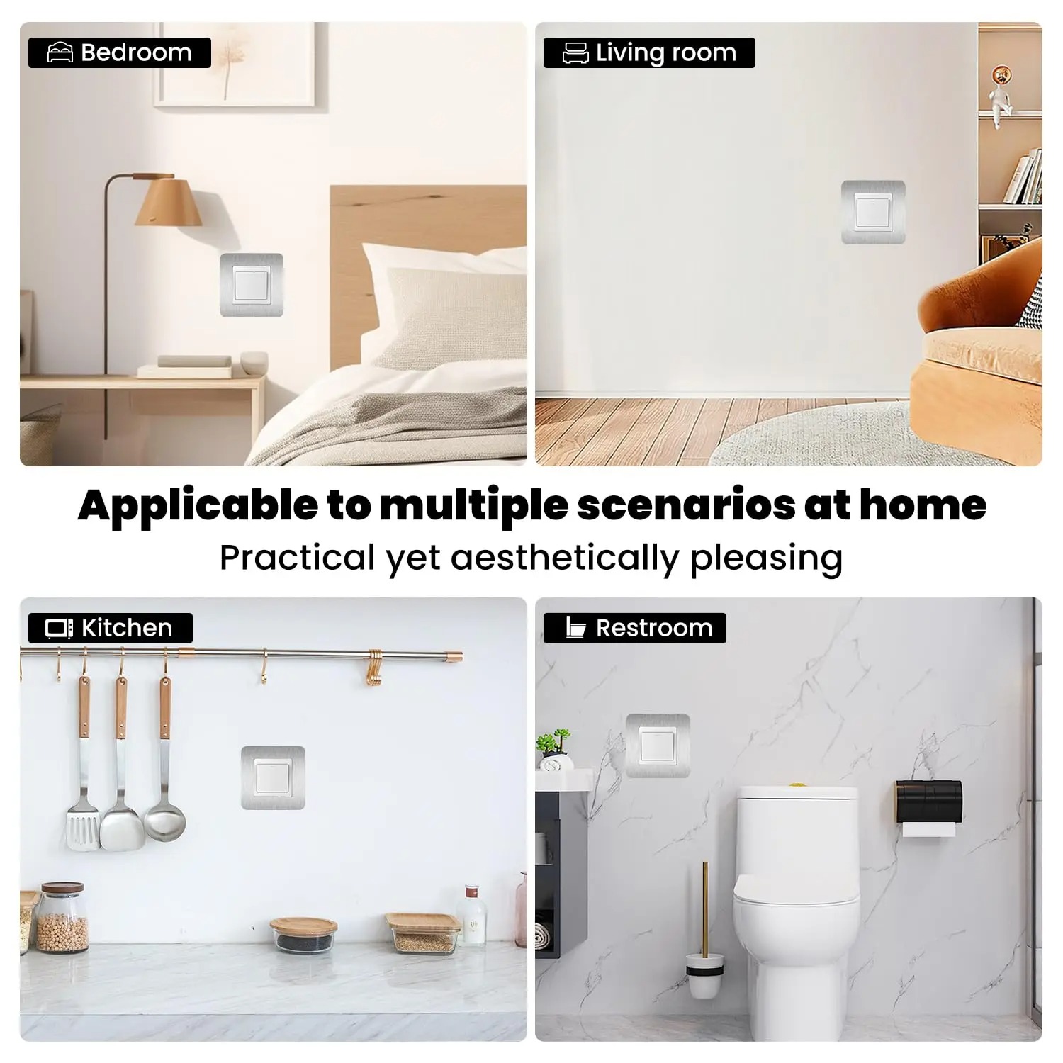 4 piezas de interruptor de luz - Decor Lighting Uk reseña y precio