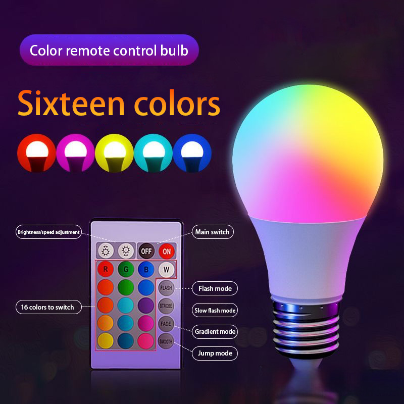 Bombilla LED RGB E27 220V de 1 - Colour Changing Bulb reseña y precio