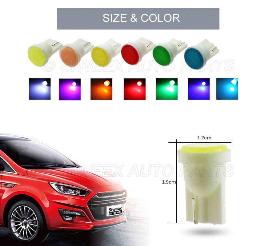 10 Uds T10 W5W Interior del co - Colour Changing Bulb reseña y precio