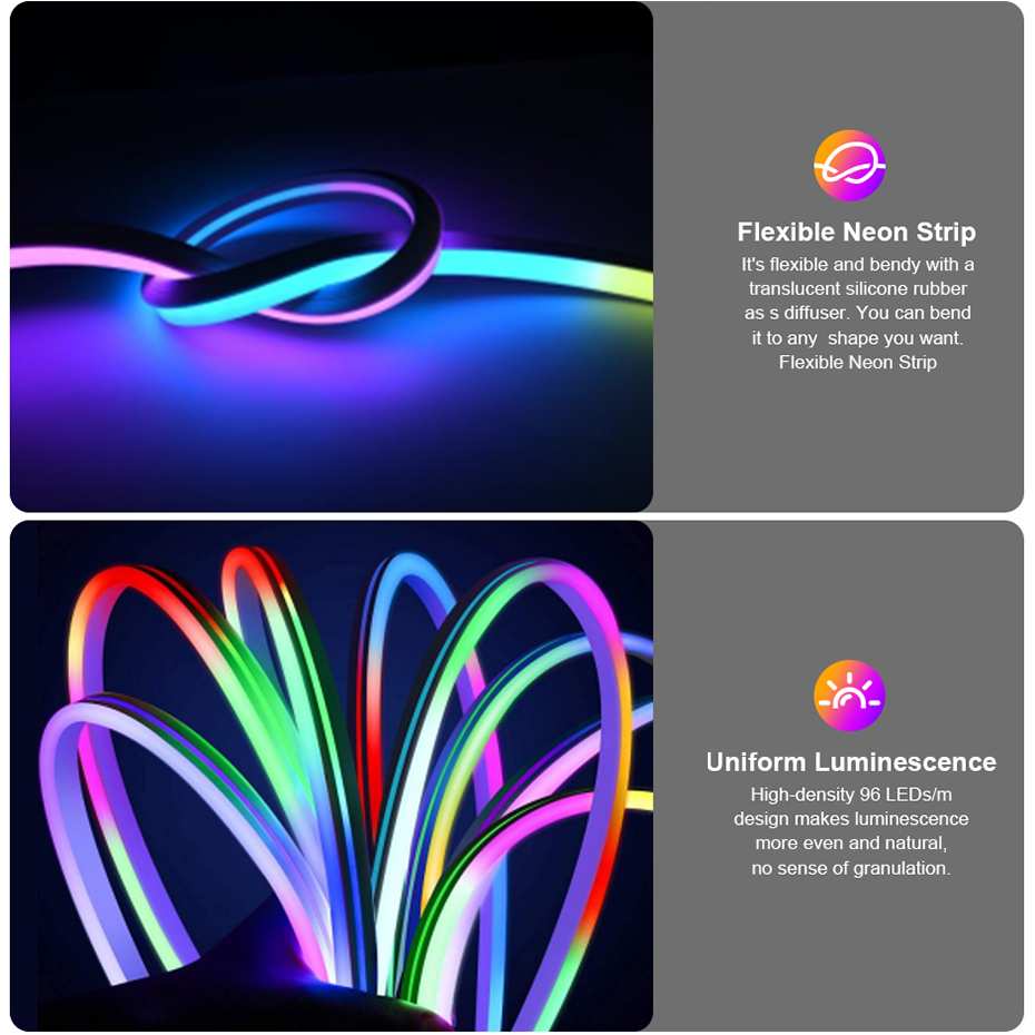 Tira de Luces LED RGBIC de Neó - Decor Lighting Uk reseña y precio