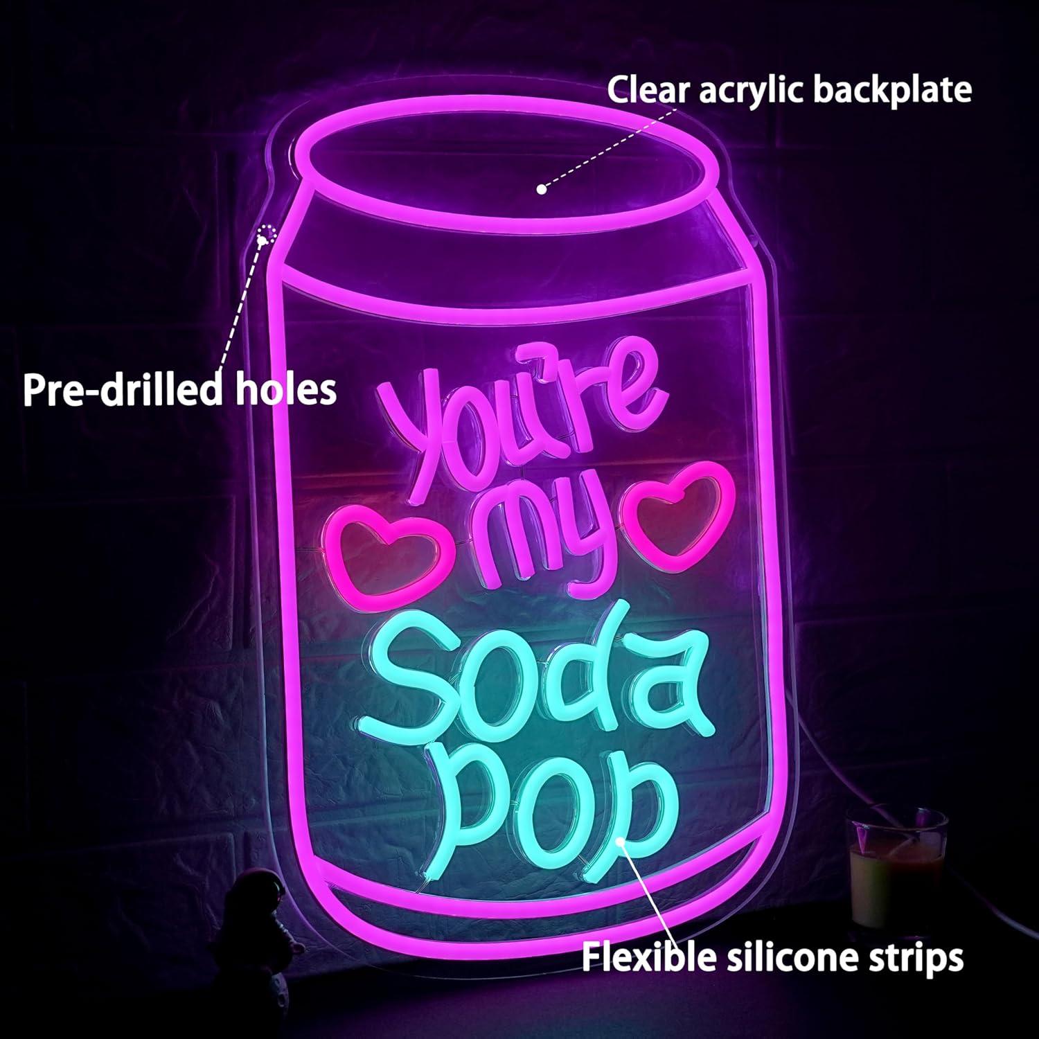 Letrero de neón romántico con  - Lighting Decor Home reseña y precio